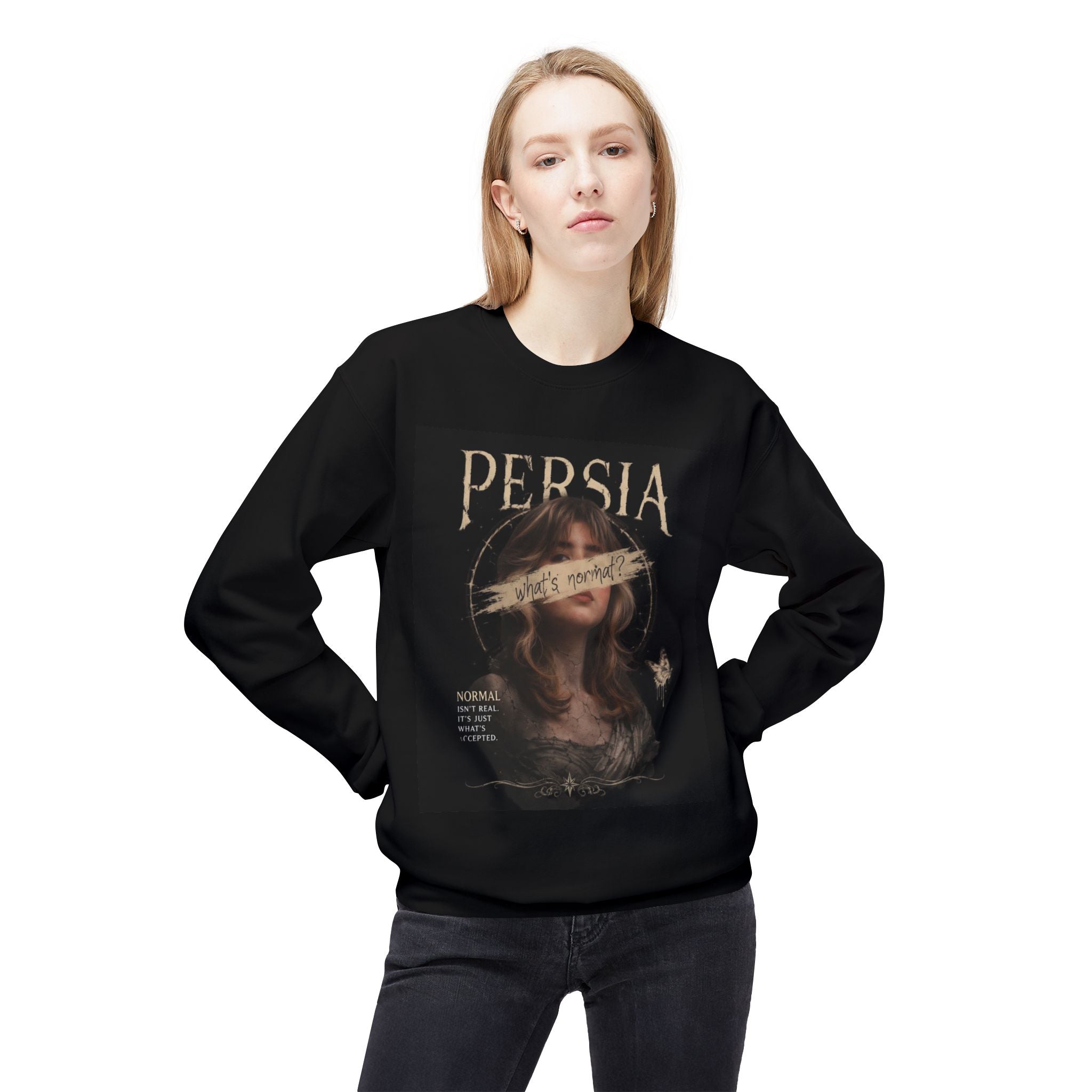 Persia Vintage Portrait Crewneck Sweatshirt